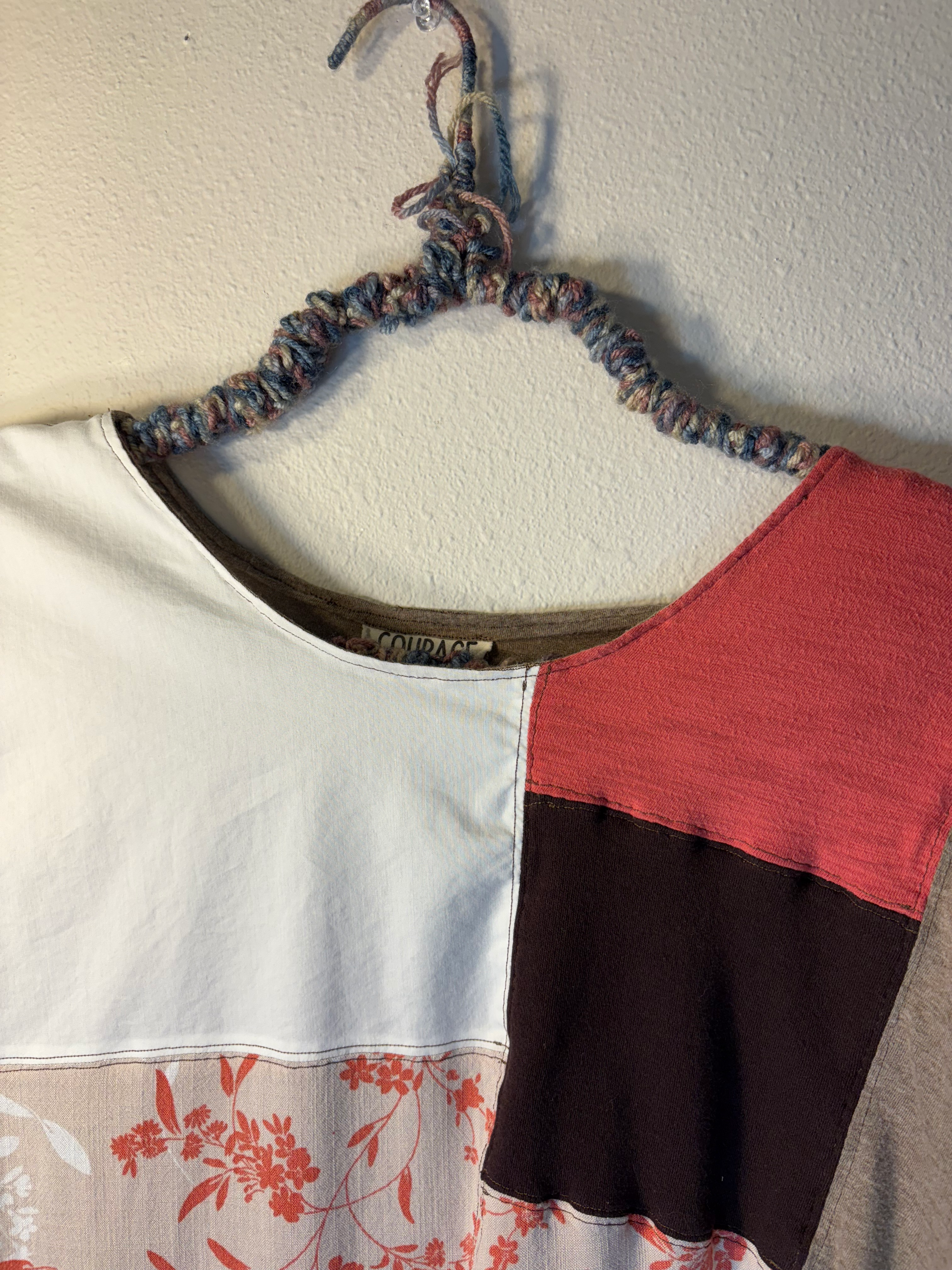 The Hazel - Upcycled Quilted Boxy Patchwork Top Womens Size XL