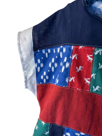 Upcycled Christmas Patchwork Top - The Mabel | Women's Large